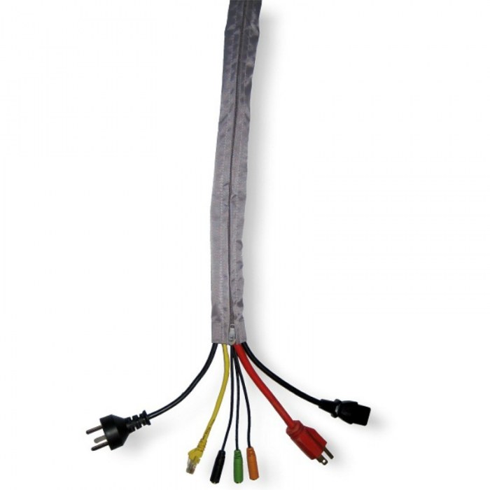 Thovip Zipz Kabelhülle mit Reißverschluss 120 cm 