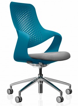 Boss Coza Bürostuhl mit blauer Rückenlehne  COZ/1/B/P5 0